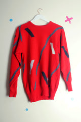 Vintage 90's Lyle & Scott Abstract Pattern Jumper