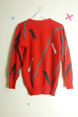 Vintage 90's Lyle & Scott Abstract Pattern Jumper